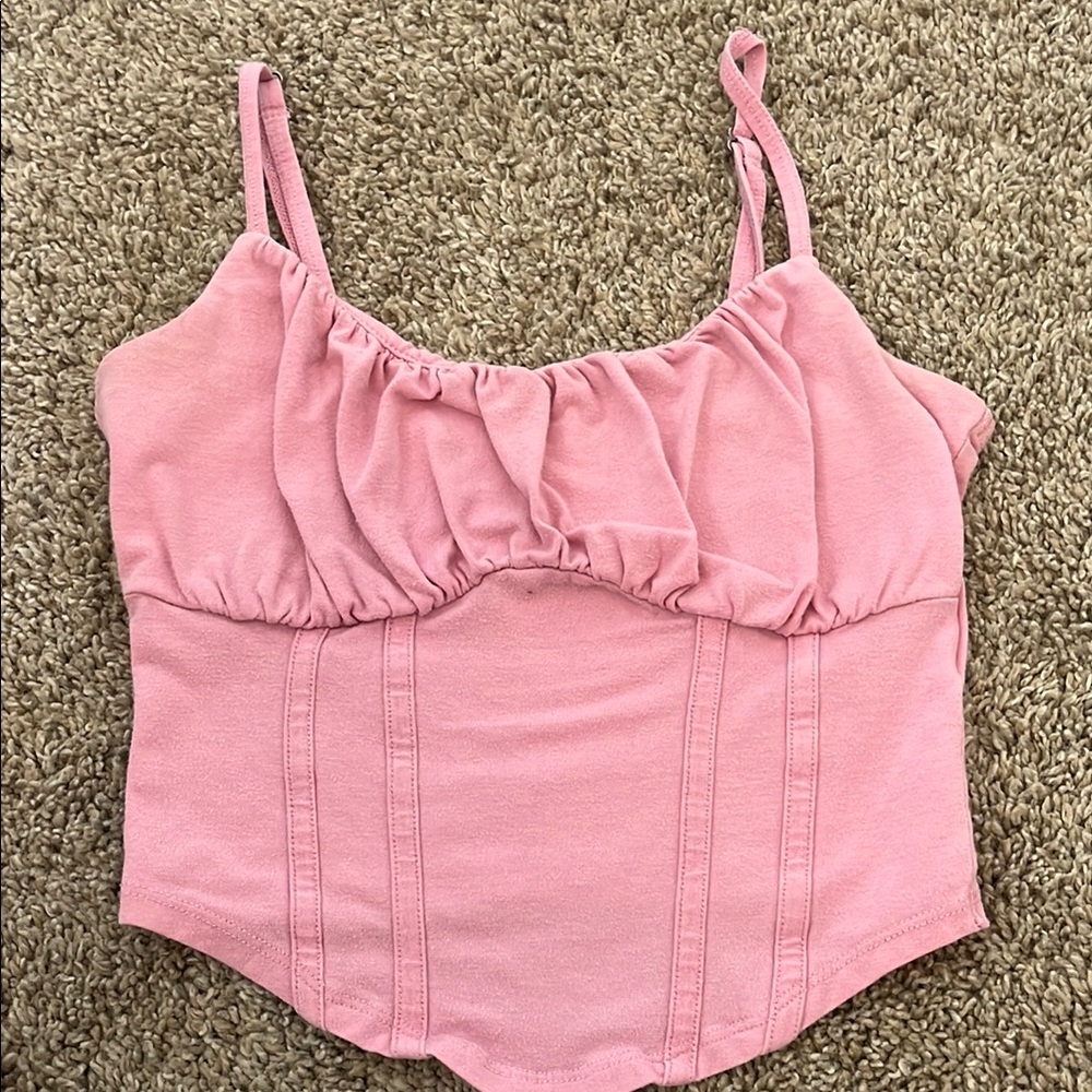 Pink Ruched Women's Top